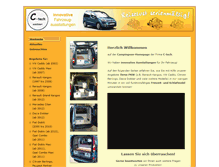 Tablet Screenshot of campingvan.de